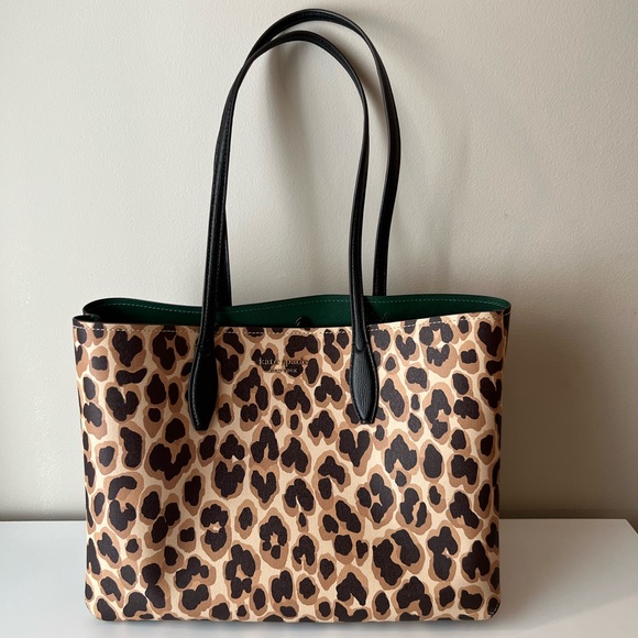 Kate Spade  Leopard Large Tote - Picture 8 of 11